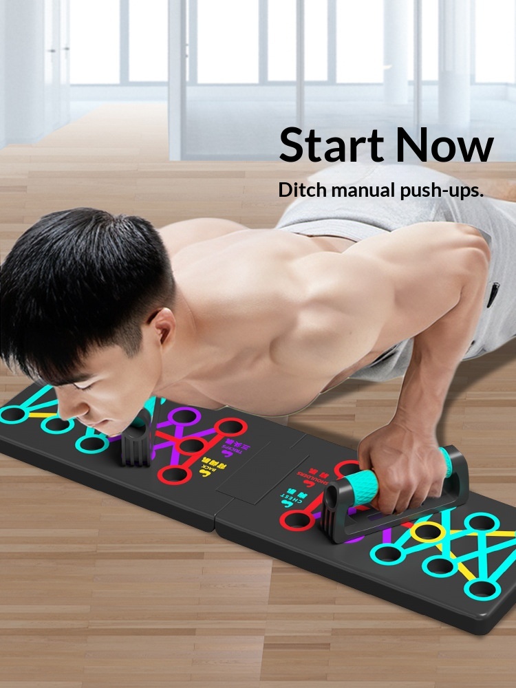 Push Up Board Foldable Multi Function - 푸쉬업 훈련 보드, 접이식이 아닌 형태,