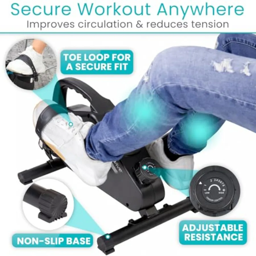 사무실이나 집에서 사용할 수 있는 데스크 밑 자전거 페 - Exercise Bike Magnetic Resistance 리뷰 및 가격
