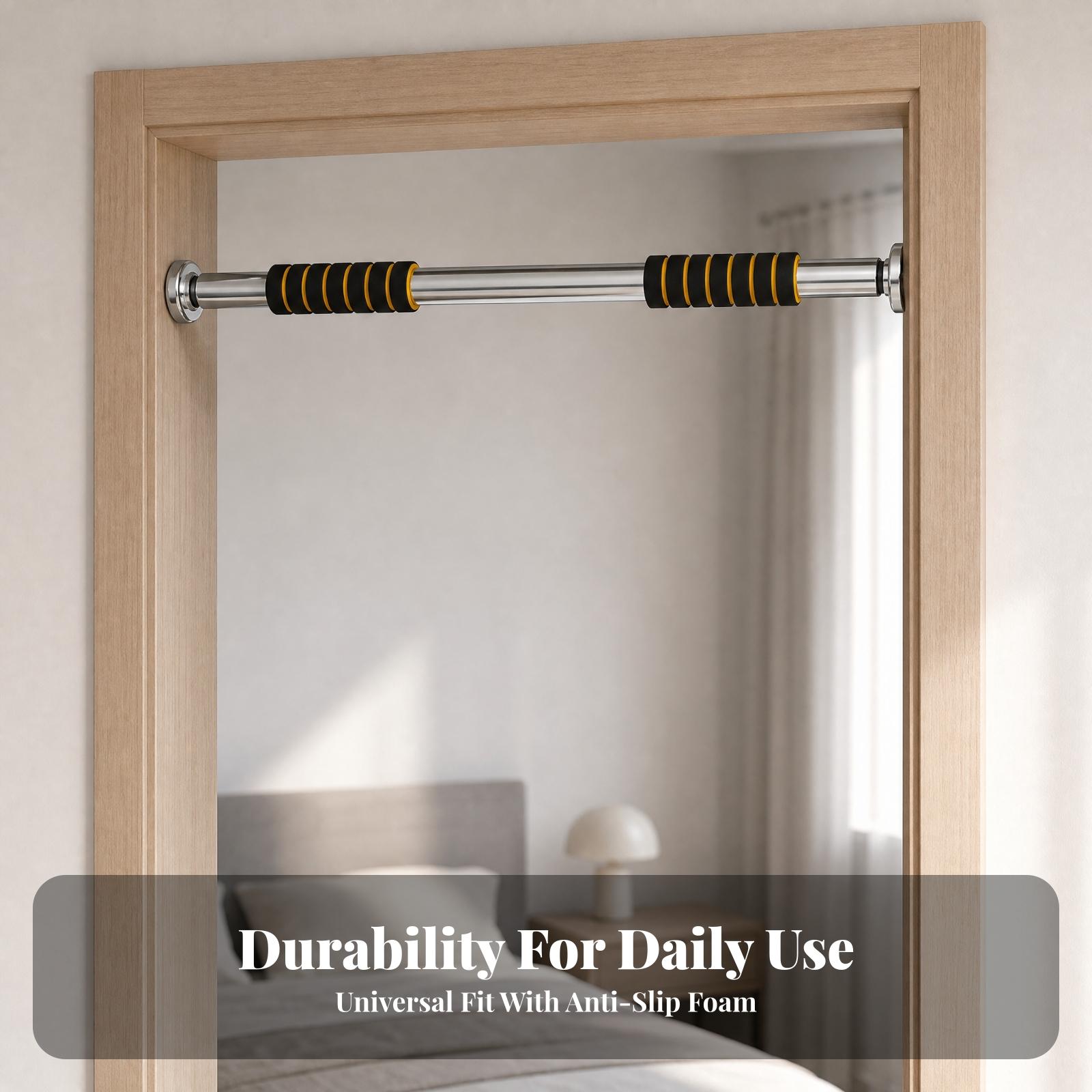 휴대용 도어 프레임 턱걸이 바 홈짐 스틸 풀업 바 조절 - Door Pull Up Bar No Screw 리뷰 및 가격