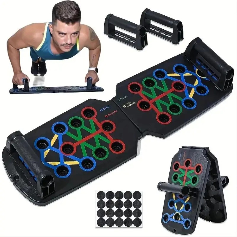 휴대용 다기능 푸쉬업 보드 세트, 손잡이 포함, 접이식 - Push Up Board Foldable Multi Function 리뷰 및 가격
