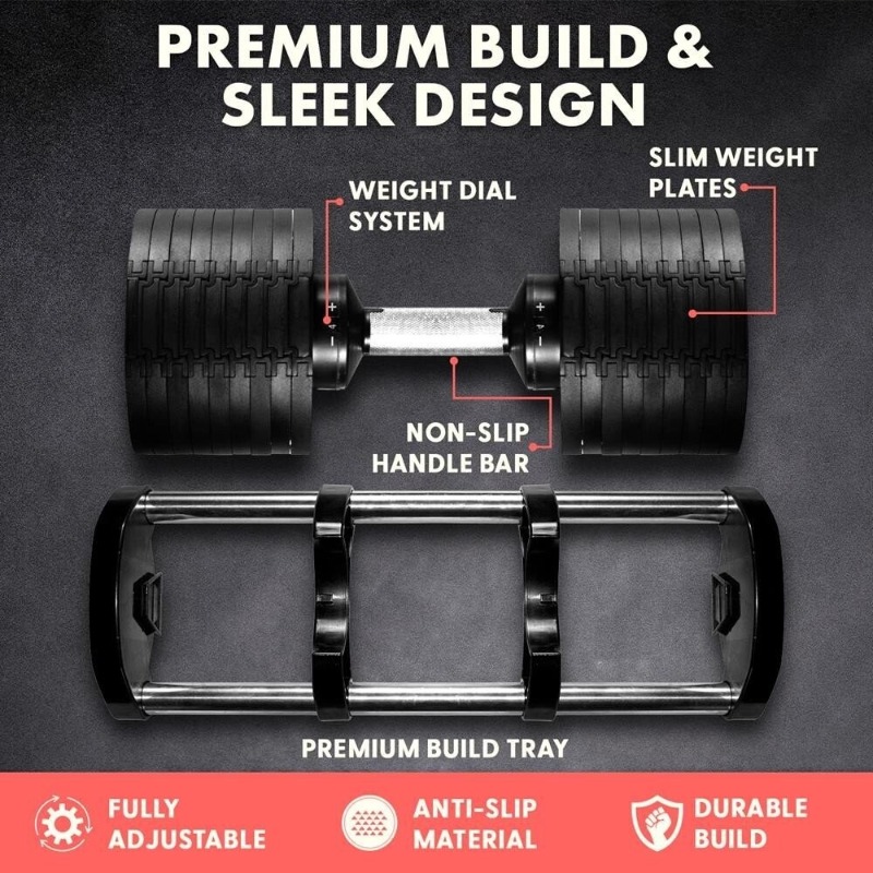 대형 피트니스 장비 70파운드 조절식 덤벨 세트 사용자 - Adjustable Dumbbell Pair 40Kg 리뷰 및 가격