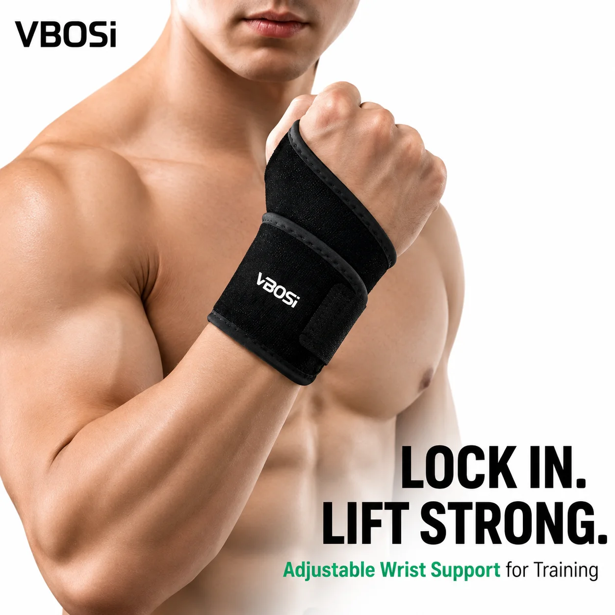 VBSOi 조절 가능한 손목 보호대 (엄지 루프 포함) - Wrist Wraps Weightlifting Support 리뷰 및 가격