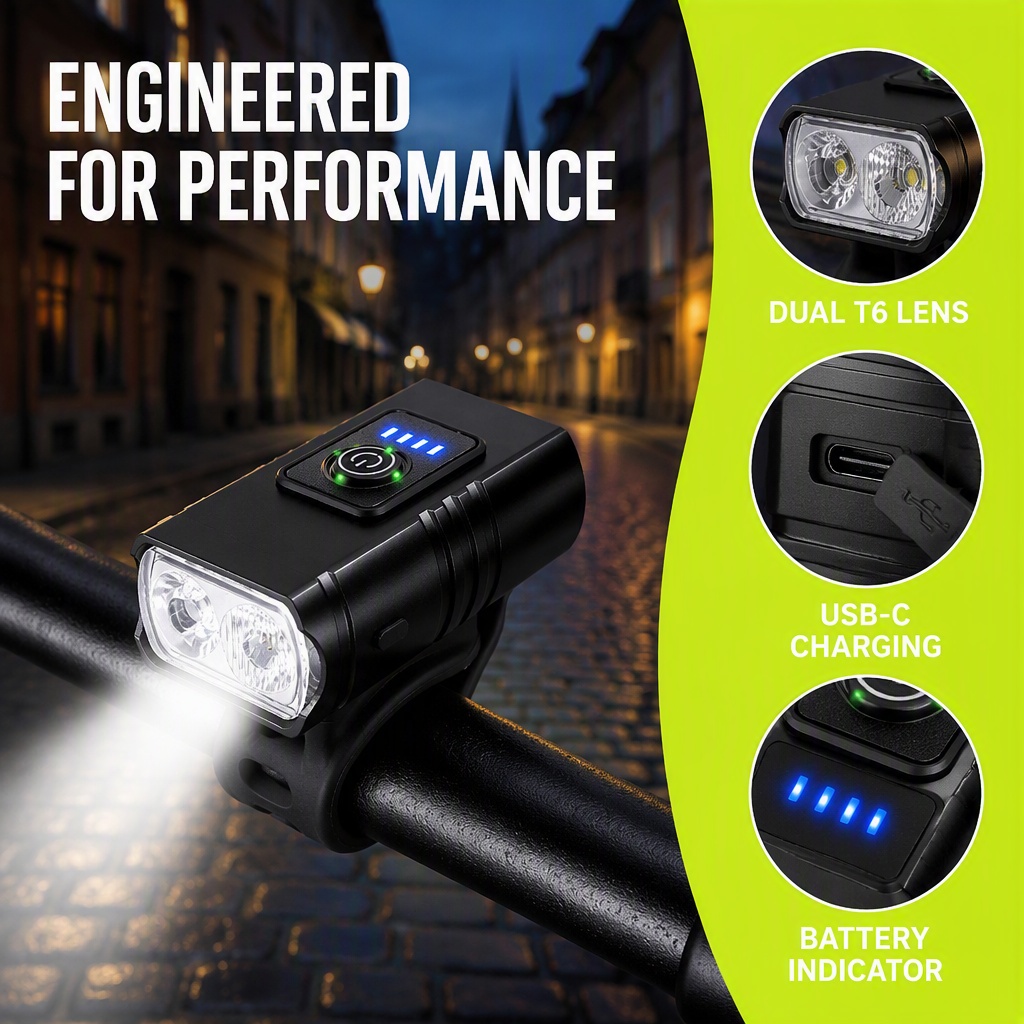 자전거 라이트 USB 충전식 LED 자전거 헤드라이트  - Rechargeable Bicycle Headlight 1000 Lumen 리뷰 및 가격