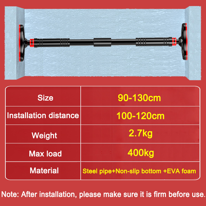 90-130cm 조절 가능한 도어웨이 풀업 바, 나사  - Door Pull Up Bar No Screw 리뷰 및 가격