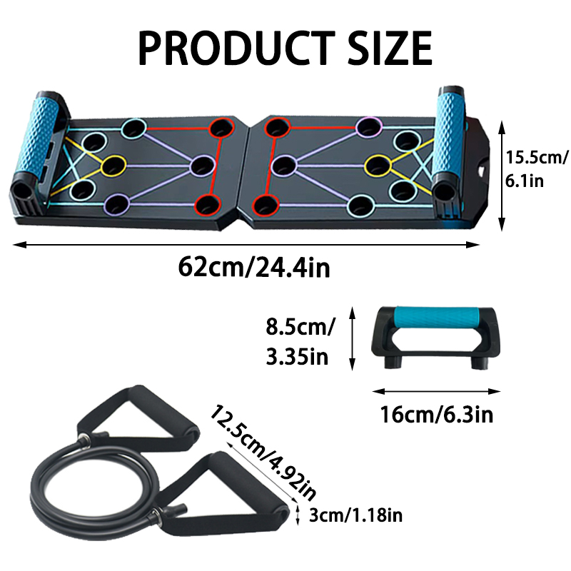 손잡이가 있는 휴대용 다기능 푸쉬업 보드 세트, 접이식 - Push Up Board Foldable Multi Function 리뷰 및 가격