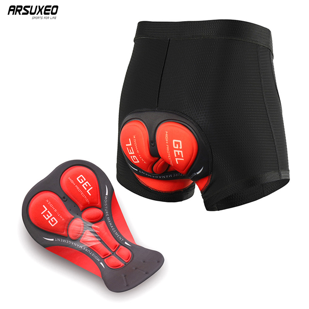 ARSUXEO 남성용 사이클링 반바지, 자전거 속옷,  - Padded Cycling Shorts 5D Gel 리뷰 및 가격
