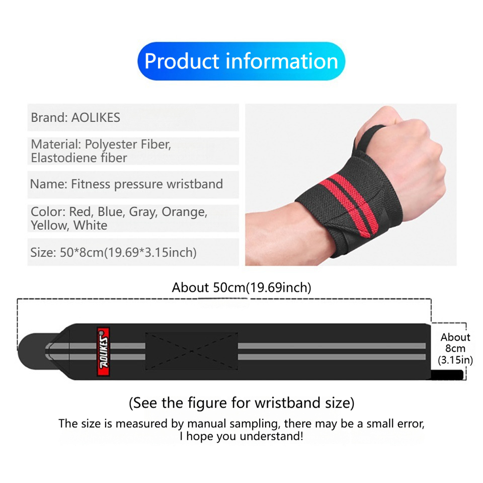 AOLIKES 피트니스 손목 보호대 웨이트 리프팅 짐  - Wrist Wraps Weightlifting Support 리뷰 및 가격